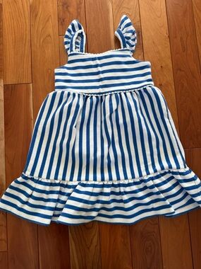 Girls Janie and Jack Blue & White Striped Girls' Sundress size 4